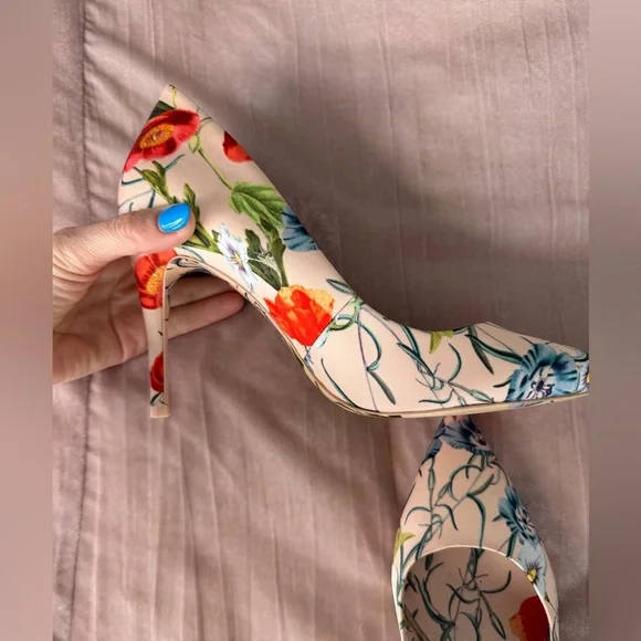 Aldo floral heels size 9 - Picture 3 of 4
